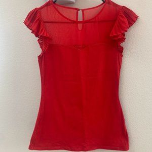 Red Express Blouse - Size S - Great Condition